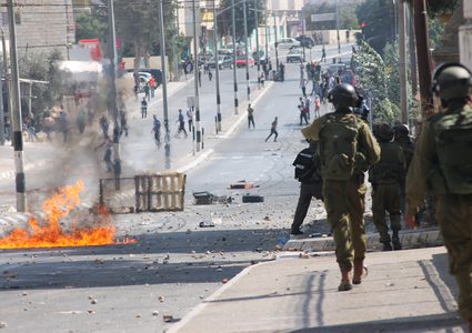 مواجهات مع الاحتلال في تقوع ببيت لحم