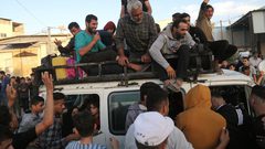 نزوح جماعي من شمال قطاع غزة إلى جنوبه بفعل القصف الصهيوني المتواصل على المدنيين.