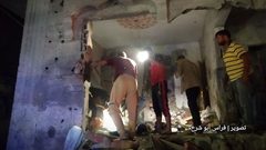 دمار كبير و3 شهداء وإصابات؛ جرّاء قصف الاحتلال منزلاً لعائلة الجعيدي غرب رفح