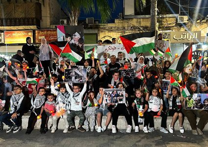 أطفال طولكرم في وقفة دعمٍ وإسناد للأطفال في قطاع غزة