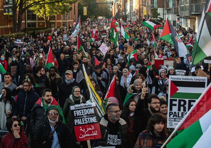 تظاهرات حاشدة في مختلف مدن العالم دعماً لفلسطين وتضامناً مع غزة