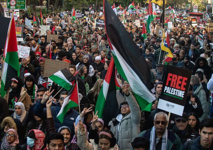 تظاهرات حاشدة في مختلف مدن العالم دعماً لفلسطين وتضامناً مع غزة