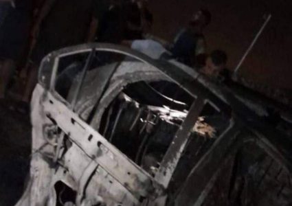 الاحتلال يفجر مركبة ويعتقل 4 شبان من بلدة برقة شمال نابلس