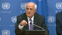 منصور : لدينا مشروع إنساني جديد بالأمم المتحدة سيطرح لوقف إطلاق النار في غزة
