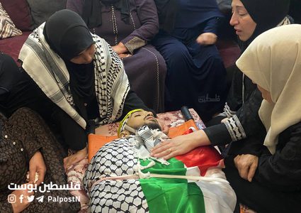 وداع الشهيد أمير عرقاوي في مخيم جنين