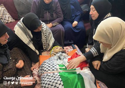 وداع الشهيد أمير عرقاوي في مخيم جنين