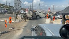 الاحتلال يصدم مركبة قرب حاجز زعترة جنوب نابلس