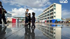 معاناة النازحين في مراكز الإيواء في رفح.