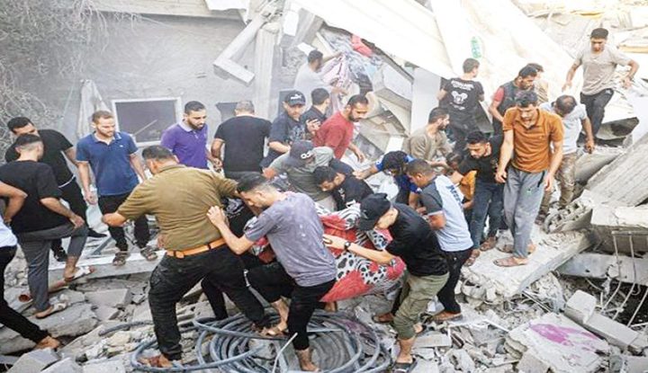 شهداء وجرحى خلال قصف الاحتلال مناطق مختلقة من قطاع غزة