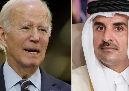 أمير قطر يبحث مع بايدن آخر التطورات في قطاع غزة