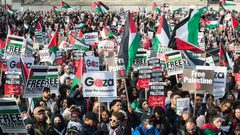 100 مظاهرة في بريطانيا رفضا للعدوان على غزة