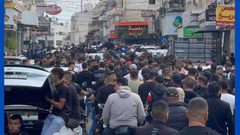 تغطية صحفية:"جانب من تشييع شهداء مخيم بلاطة في مدينة نابلس".