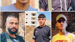 جماهير نابلس تشيع جثامين شهداء مخيم بلاطة الخمسة