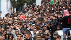 تشييع جثمان الشهيد عمر اللحام إلى مثواه الأخير في بيت لحم