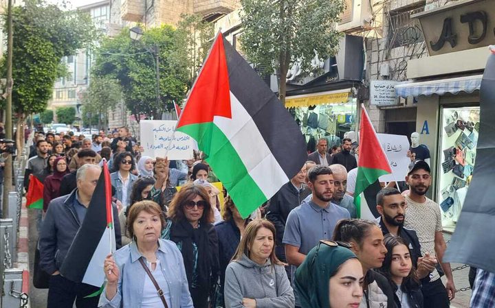 وقفة مساندة للمعتقلين ونصرة لغزة في طولكرم