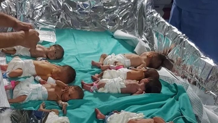 استشهاد ثلاثة أطفال خدج في مستشفى كمال عدوان شمال قطاع غزة