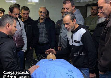 من وداع الشهيد معتز أنس في رفيديا