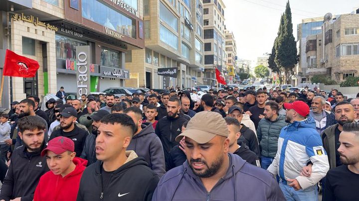 تشييع جثماني الشهيدين عيد والحافي في محافظة نابلس