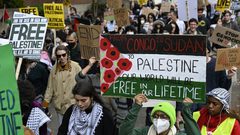 تظاهرات في مدن وعواصم عالمية تضامنا مع فلسطين