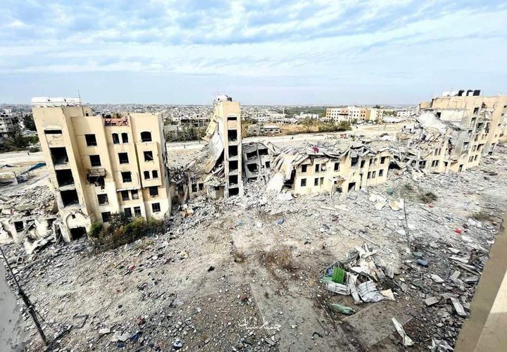 آثار الدمار الهائل في مناطق شمال قطاع غزة نتيجة القصف الإسرائيلي
