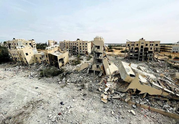 آثار الدمار الهائل في مناطق شمال قطاع غزة نتيجة القصف الإسرائيلي