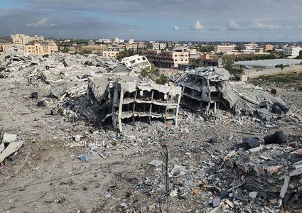 بالصور: الدمار الكبير الذي لحق بأبراج مدينة الزهراء بفعل قصف الاحتلال