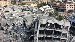 تدمير أكثر من ٣٠ برج سكني بشكل كامل في مدينة الزهراء جنوب مدينة غزة