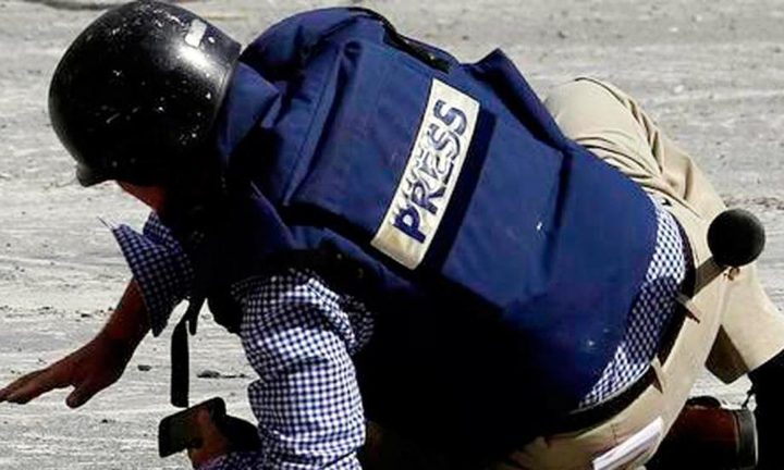 إصابة صحفي برصاص قناص إسرائيلي جنوب وادي غزة