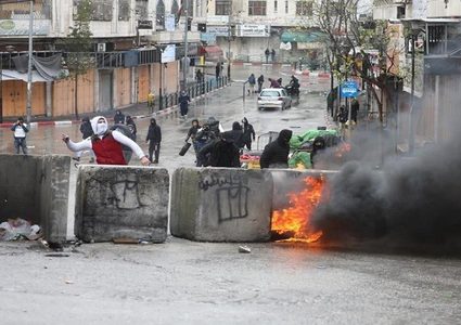 مواجهات مع الاحتلال في تقوع جنوب شرق بيت لحم