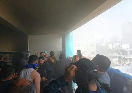 الاحتلال يستهدف مدرسة تابعة للأونروا تأوي نازحين في مخيم جباليا