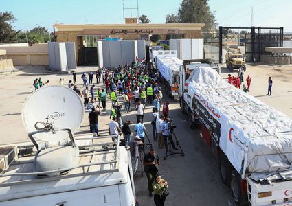 الهلال الأحمر: الاحتلال يمنع دخول المساعدات عبر معبر رفح