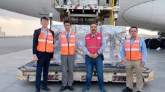 "جايكا" اليابانية تقدم الدفعة الثانية من المساعدات الإغاثية الطبية إلى قطاع غزة