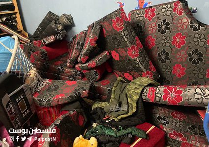 بالصور: الخراب الذي خلفه جيش الاحتلال عقب اقتحام منازل المواطنين في بلاطة