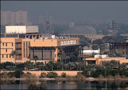 هجوم بالصواريخ يستهدف السفارة الأميركية بالمنطقة الخضراء في بغداد