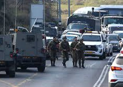 الاحتلال يشدد من إجراءاته في محيط نابلس