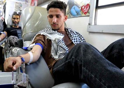 حملة للتبرع بالدم لقطاع غزة في العاصمة الأردنية