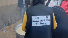 نادي خدمات دير البلح  يدعم الأهالي والأطفال في ظل الحرب