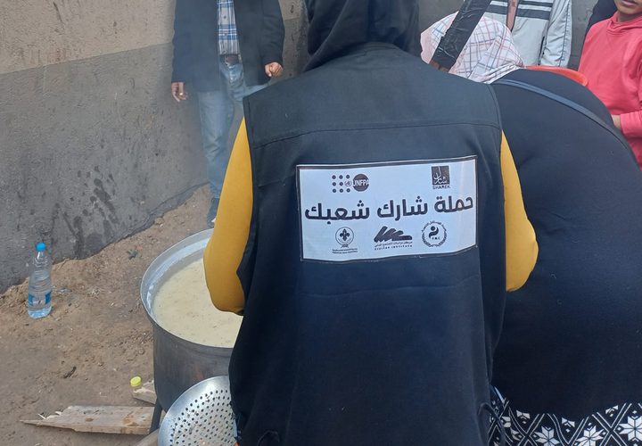 نادي خدمات دير البلح  يدعم الأهالي والأطفال في ظل الحرب