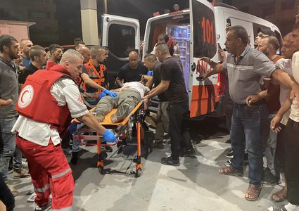 إصابتان برصاص الاحتلال خلال مواجهات في عصيرة الشمالية بنابلس