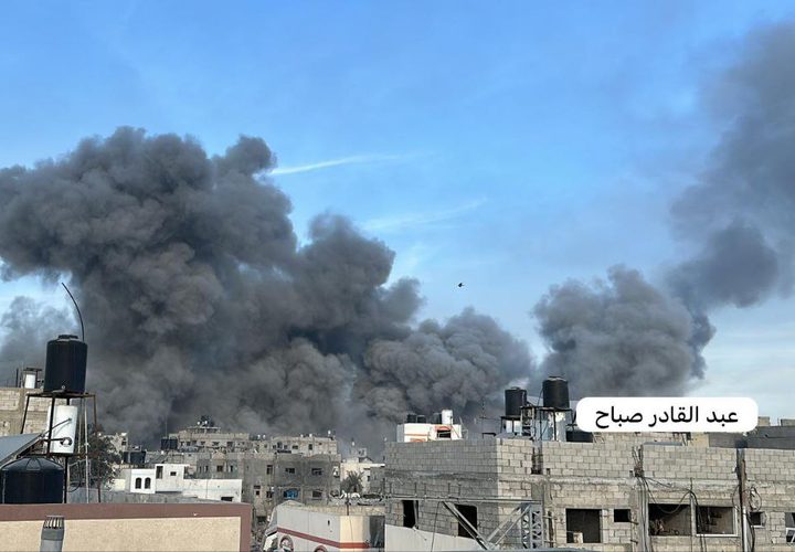 مشاهد من الغارات العنيفة المتواصلة التي تستهدف منطقة جباليا البلد شمال القطاع