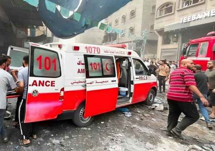 الاحتلال يقتحم مركز اسعاف جباليا