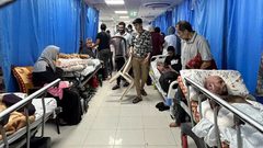 مستشفى في قطاع غزة لا يملك سوى الشاش واليود
