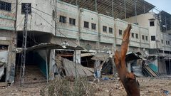 غزة:آثار دمار  عدوان الاحتلال في شارع البساتين ومنطقة البرهان في حي الزيتون