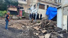 جانب من الدمار الذي أحدثته قوات الاحتلال خلال اقتحامها مخيم نور شمس فجر اليوم