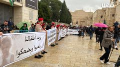 بيت لحم:إحياء أعياد الميلاد بفعاليات جماهيرية مساندة لغزة ومنددة بمجازر الاحتلال