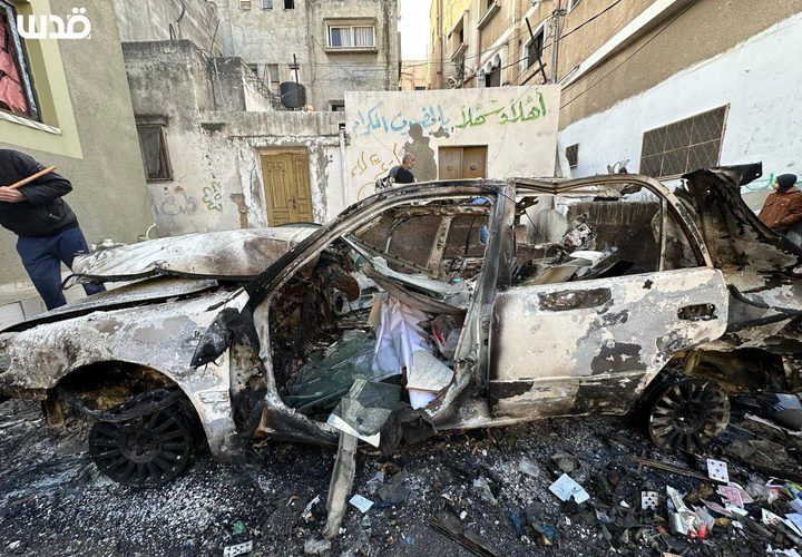 دمار واسع في مخيم نور شمس بعد اقتحامه من قبل جيش الاحتلال لعدة ساعات استشهد خلالها 6 شبان بعد قصفهم من قبل الطيَران المسيَر.