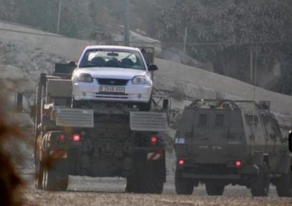 الاحتلال يستولي على مركبة في الأغوار الشمالية