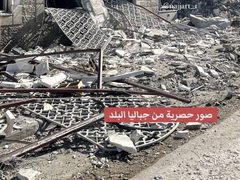 أثار الدمار الكبير الذي خلّفه عدوان الإحتلال المتواصل على جباليا شمال القطاع