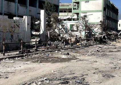 أثار الدمار الكبير الذي خلّفه عدوان الإحتلال المتواصل على جباليا شمال القطاع