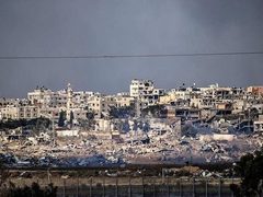 دمار كبير خلفه جيش الاحتلال في حي الشجاعية شمال شرق غزة